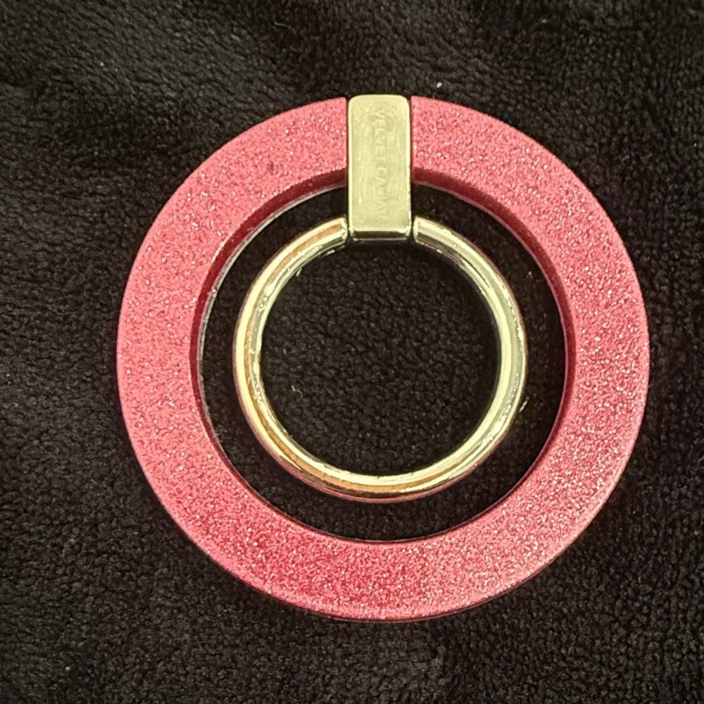 Used Velvet Caviar Pink and Gold iPhone Magsafe Ring